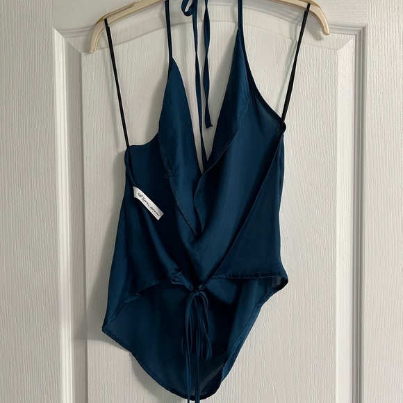 Urban Outfitters Backless Satin Top - Picture 2 of 5